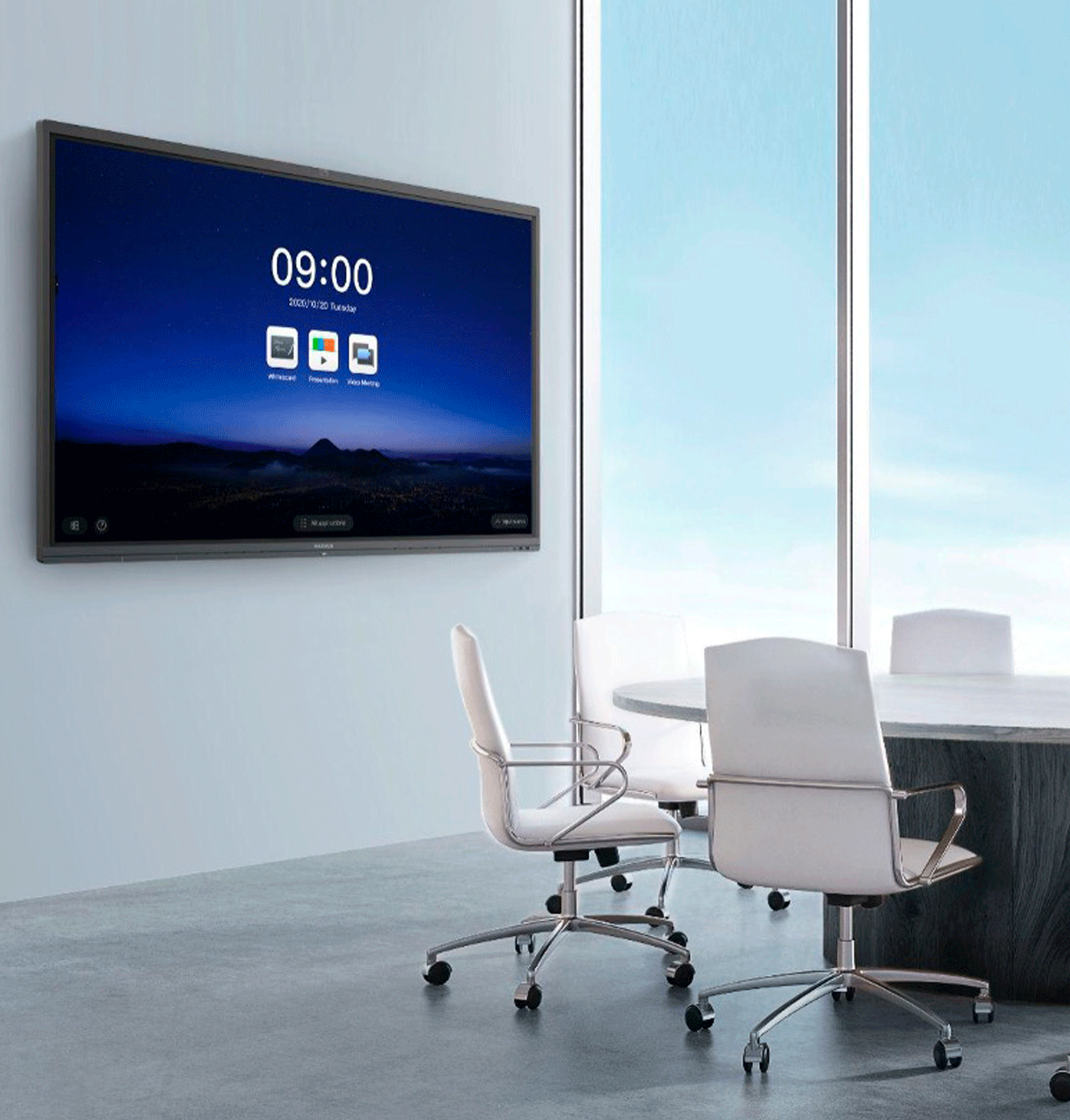 pantalla sala reuniones