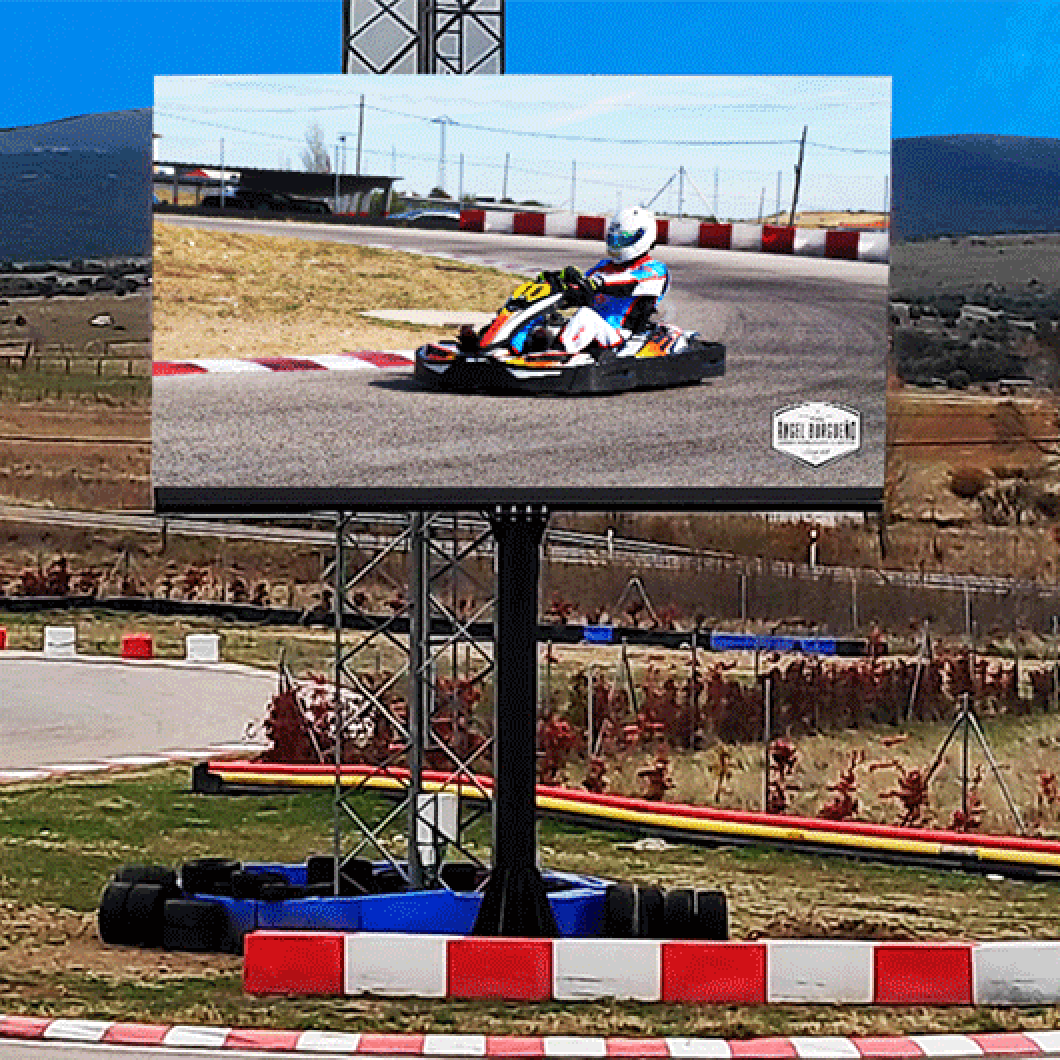 pantalla videomarcadores karting