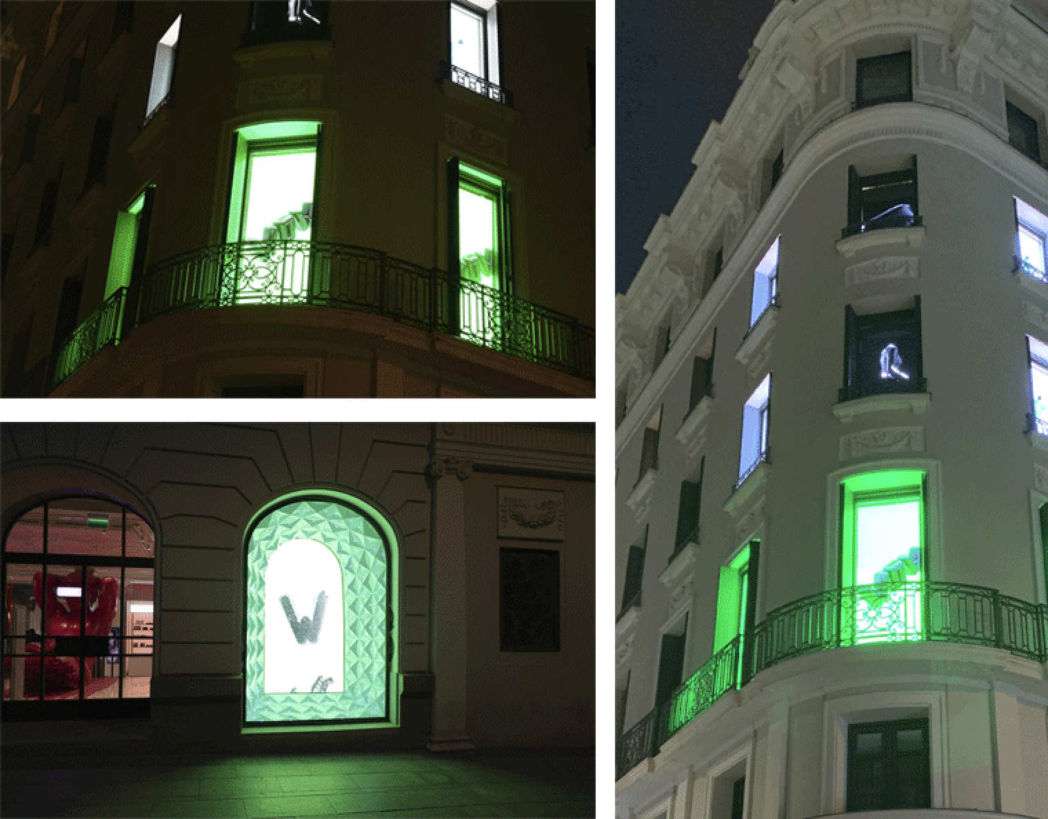 Pantalla LED de escaparate Madrid